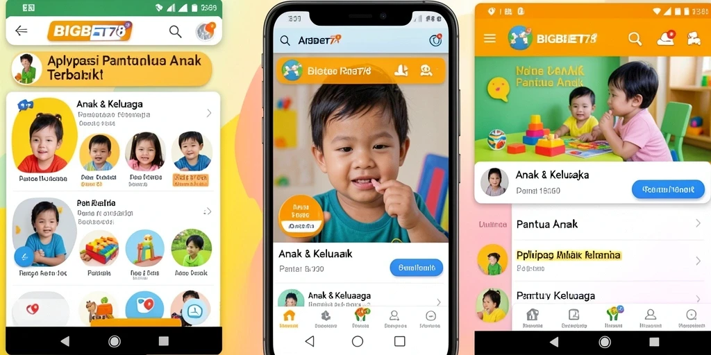 Tampilan antarmuka pengguna aplikasi Pantau Anak BIGBET78 yang intuitif.