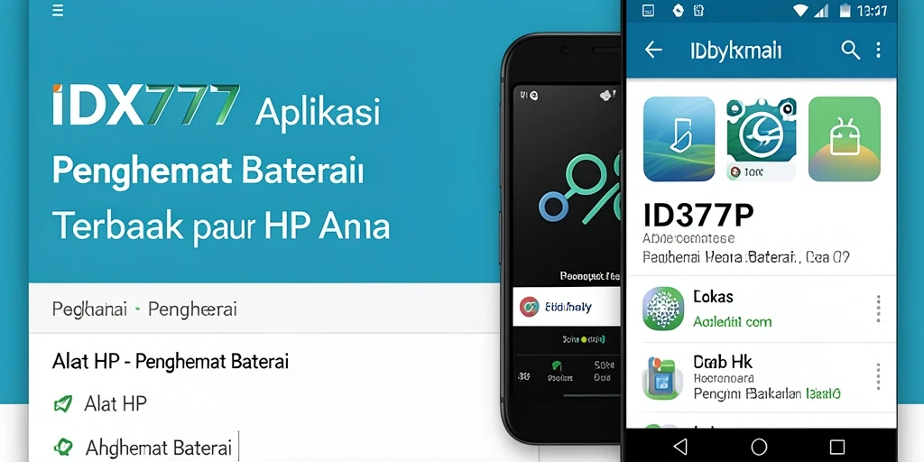 Tampilan antarmuka IDX777 yang intuitif untuk penghematan baterai.