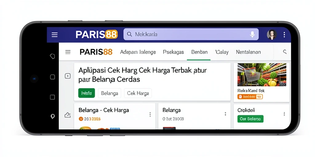 Screenshot antarmuka PARIS88 yang memudahkan Cek Harga.