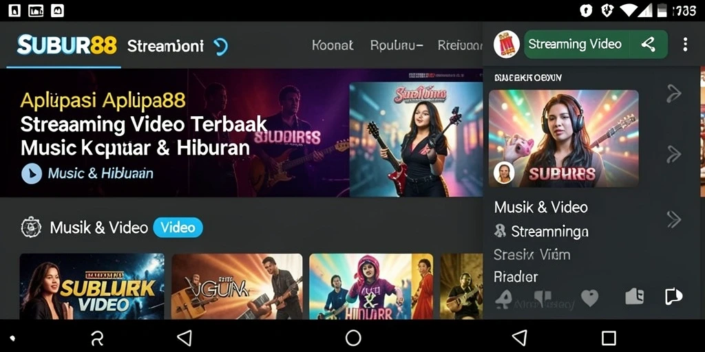 Antarmuka menarik dan mudah digunakan di SUBUR88 untuk Streaming Video.