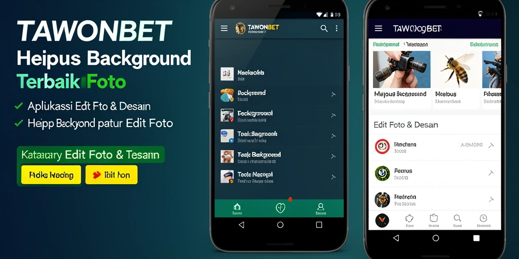 Tampilan antarmuka TAWONBET yang sederhana dan mudah digunakan untuk Hapus Background.