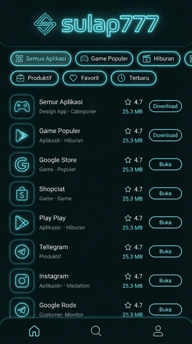 Situs Populer Aplikasi & Kanal Uji – sulap777
