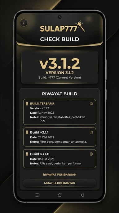 Riwayat Versi Aplikasi Sulap777 untuk Android
